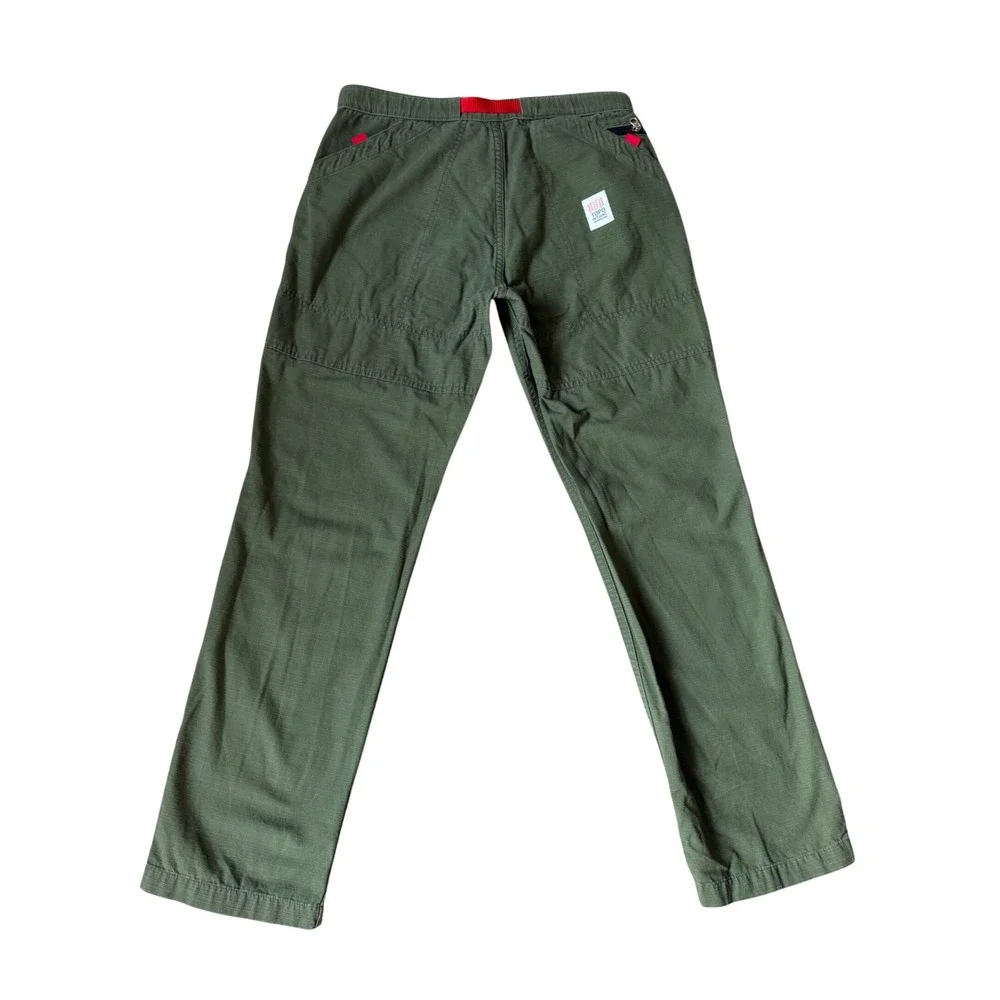 Topo Designs Pants Mountain Hiking Olive Green Women's Medium